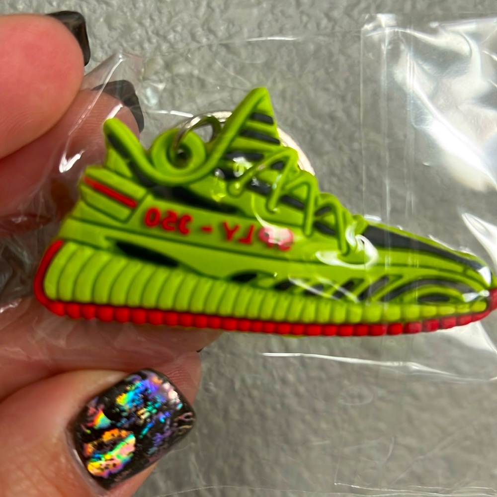 Yeezy green keychain adidas shoe sneaker